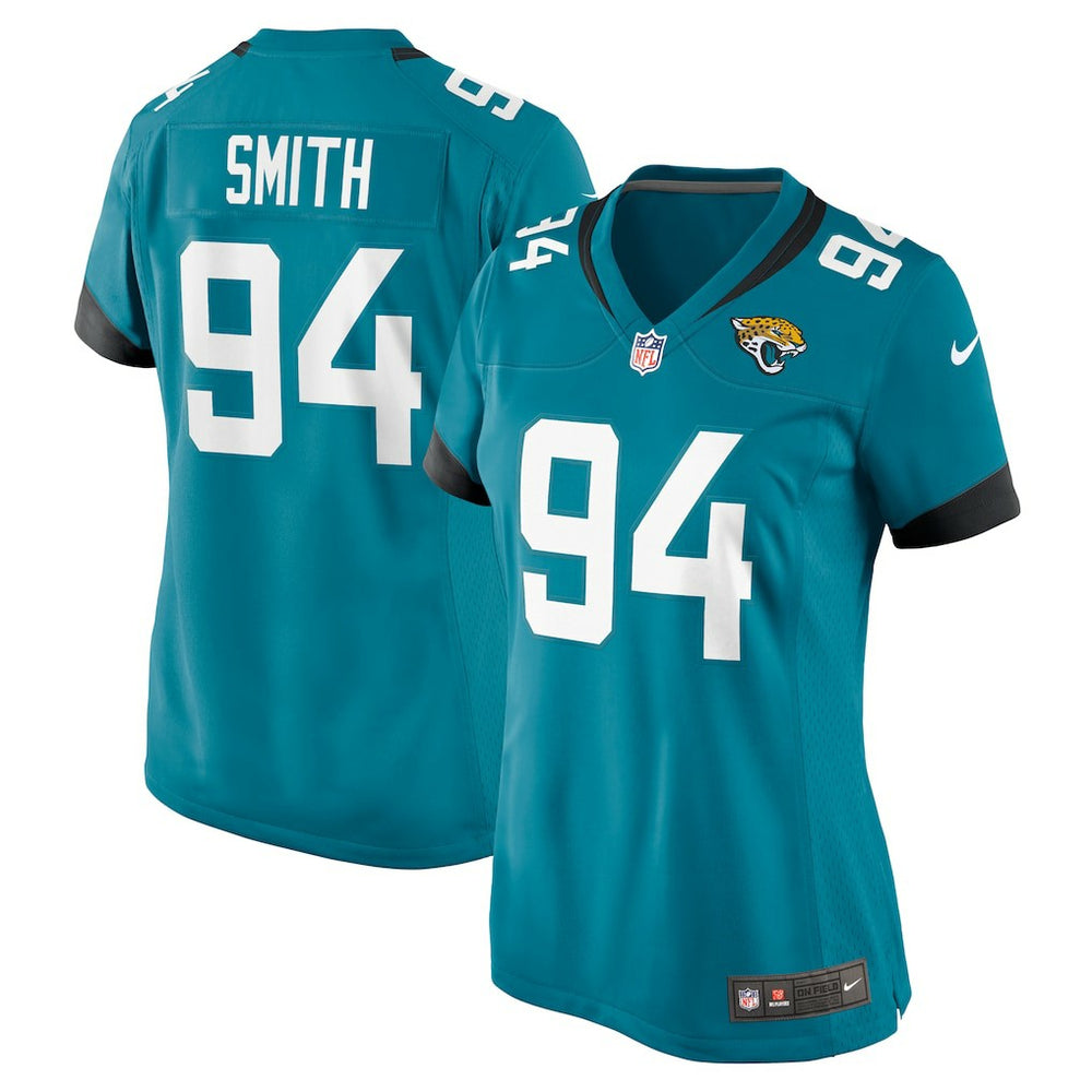 Maason Smith Jacksonville Jaguars Women's Game Jersey Teal | Nike for Sale