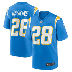 Hassan Haskins Los Angeles Chargers Team Game Jersey Powder Blue | Nike for Sale