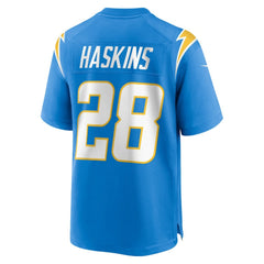 Hassan Haskins Los Angeles Chargers Team Game Jersey Powder Blue | Nike for Sale