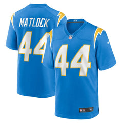 Scott Matlock Los Angeles Chargers Team Game Jersey Powder Blue | Nike for Sale