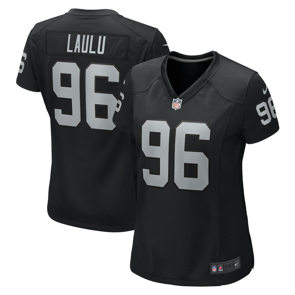 Jonah Laulu Las Vegas Raiders Women's Game Jersey Black | Nike for Sale