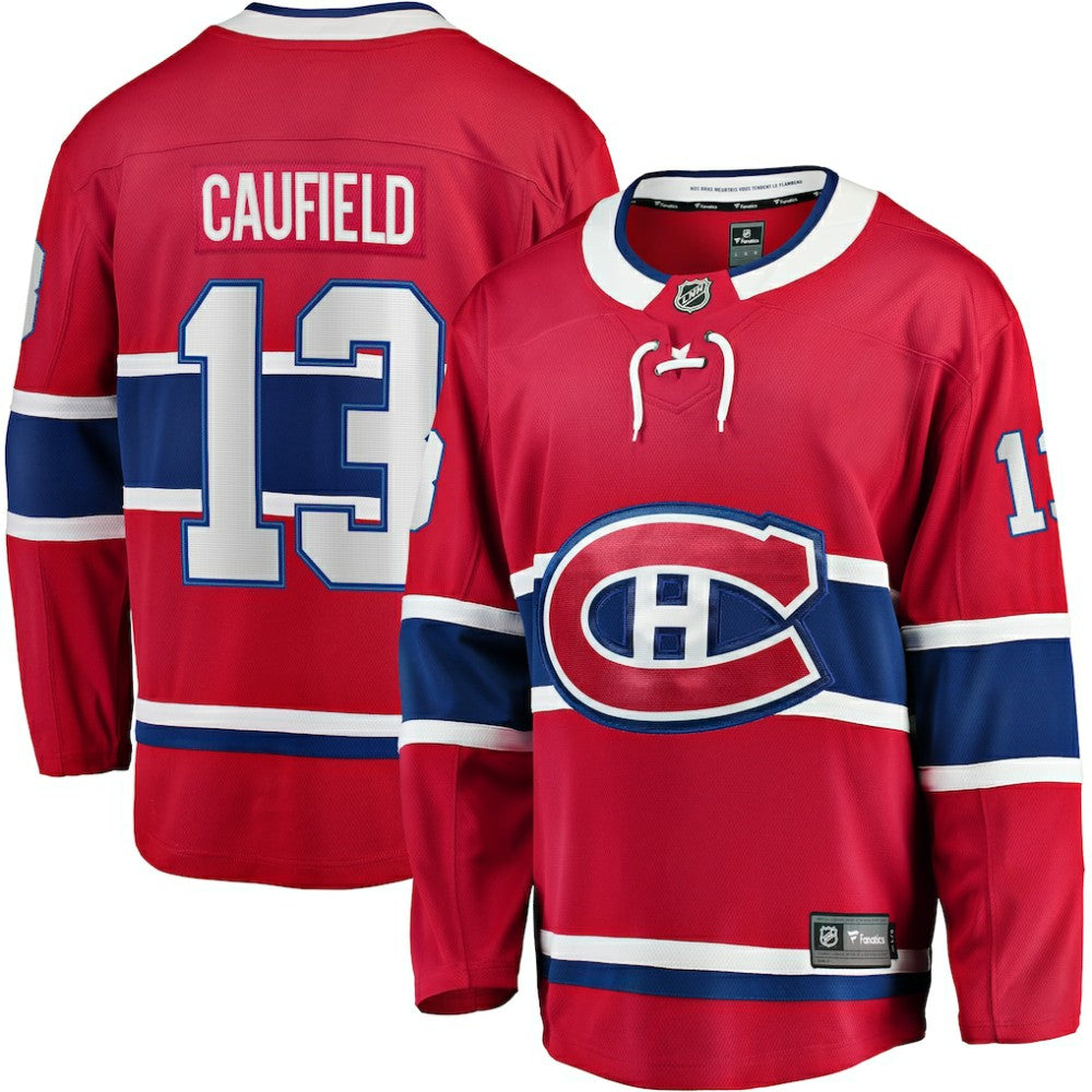 Cole Caufield Montreal Canadiens Fanatics Home Premier Breakaway Player Jersey - Red - NHL