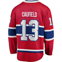 Cole Caufield Montreal Canadiens Fanatics Home Premier Breakaway Player Jersey - Red - NHL