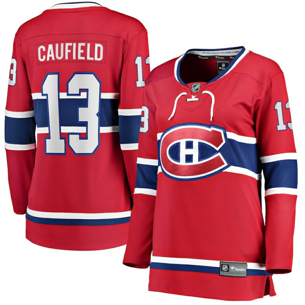 Cole Caufield Montreal Canadiens Fanatics Women's Home Premier Breakaway Player Jersey Breakaway Jersey - Red - NHL