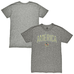 Club America 1863FC Wordmark Vintage Tri-Blend T-Shirt Heather Gray - FIFA World CUP