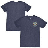 Club America 1863FC Left Color Badge Vintage Tri-Blend T-Shirt Navy - FIFA World CUP