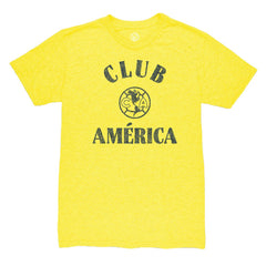 Club America 1863FC Team Arch Vintage Tri-Blend T-Shirt Yellow - FIFA World CUP