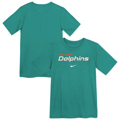 Miami Dolphins Preschool Wordmark T-Shirt Aqua | Nike for Sale