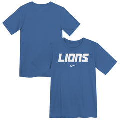Detroit Lions Preschool Wordmark T-Shirt Blue | Nike for Sale