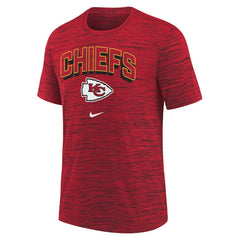 Kansas City Chiefs Youth Sideline Velocity Performance T-Shirt Red | Nike for Sale
