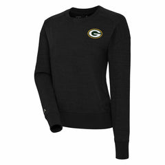Green Bay Packers Antigua Women's Forward Fleece Pullover Sweatshirt Black | NFL