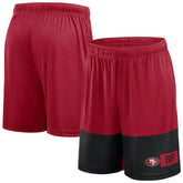 San Francisco 49ers Big & Tall Best of the Best Performance Shorts Scarlet/Black | Fanatics
