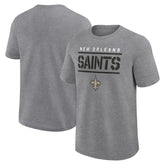 New Orleans Saints Big & Tall Top Notch T-Shirt Heather Gray | Fanatics