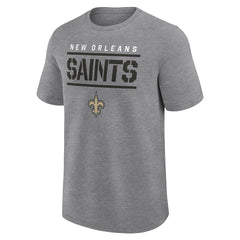 New Orleans Saints Big & Tall Top Notch T-Shirt Heather Gray | Fanatics