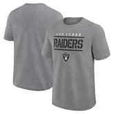 Las Vegas Raiders Big & Tall Top Notch T-Shirt Heather Gray | Fanatics