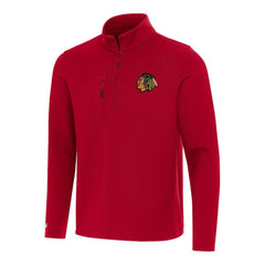 Chicago Blackhawks Antigua Insider Quarter-Zip Top - Red - NHL