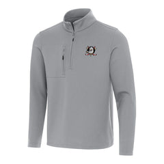 Anaheim Ducks Antigua Insider Quarter-Zip Top - Gray - NHL
