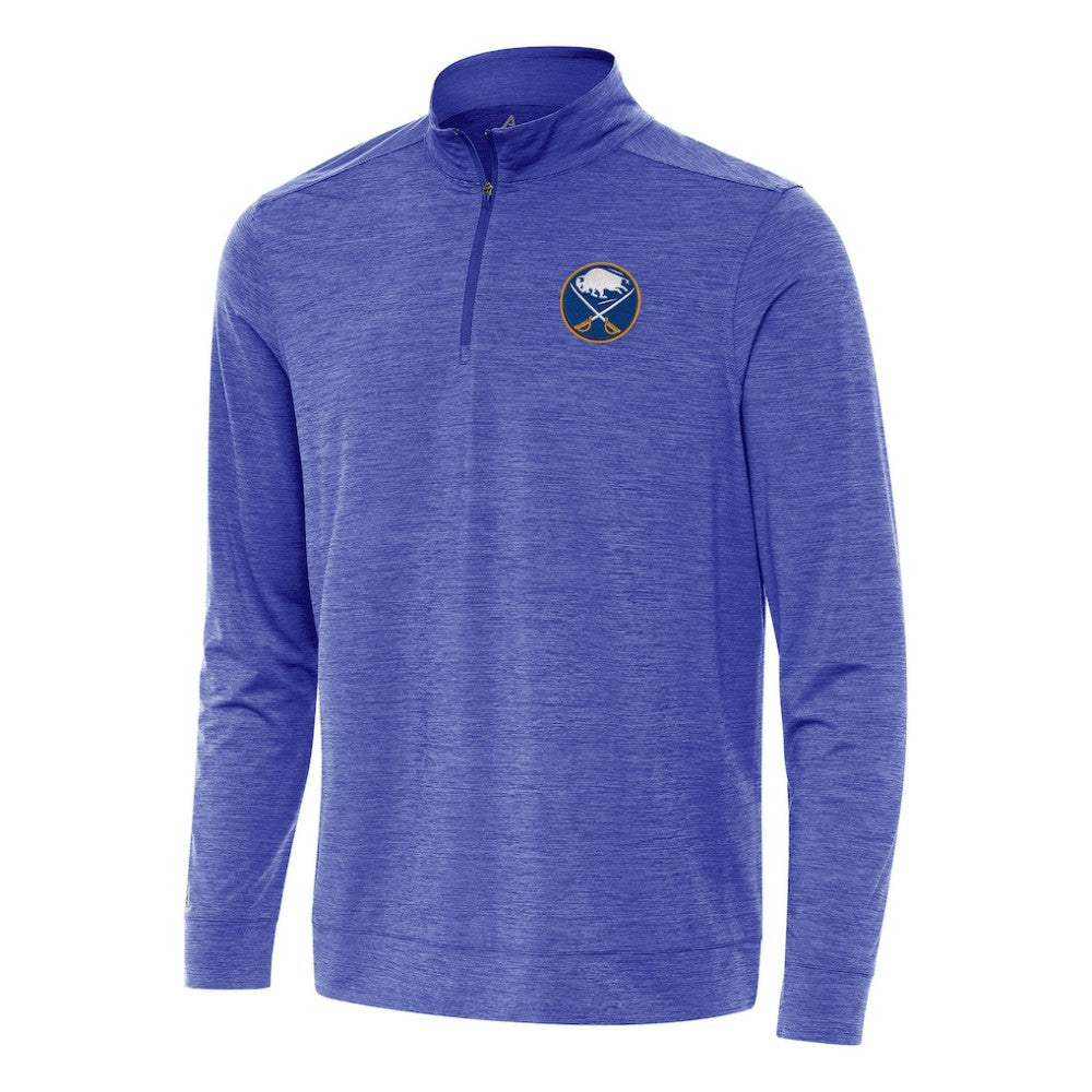 Buffalo Sabres Antigua Bright Quarter-Zip Top - Heather Royal - NHL