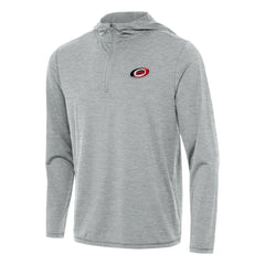 Carolina Hurricanes Antigua Tidy Quarter-Zip Hoodie - Heather Gray - NHL