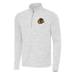 Chicago Blackhawks Antigua Cause Quarter-Zip Top - Gray - NHL