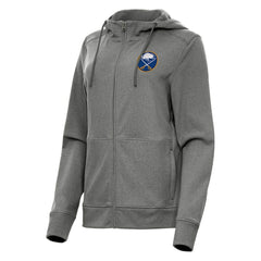 Buffalo Sabres Antigua Women's Seeker Full-Zip Hoodie - Heather Black - NHL