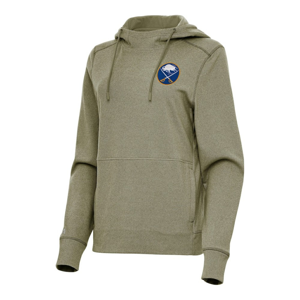 Buffalo Sabres Antigua Women's Justice Pullover Hoodie - Olive - NHL