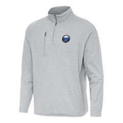 Buffalo Sabres Antigua Certain Quarter-Zip Tri-Blend Sweatshirt - Heather Gray - NHL