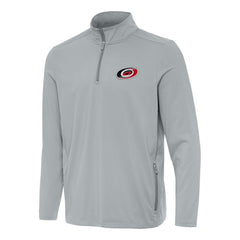 Carolina Hurricanes Antigua Perilous Quarter-Zip Sweatshirt - Gray - NHL