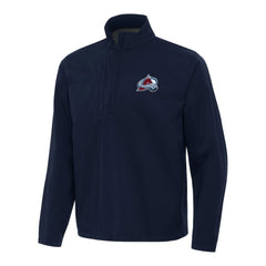 Colorado Avalanche Antigua Brisk Quarter-Zip Windbreaker - Navy - NHL