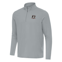 Anaheim Ducks Antigua Intent Quarter-Zip Top - Gray - NHL