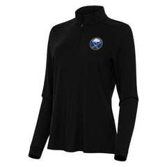 Buffalo Sabres Antigua Women's Intent Quarter-Zip Top - Black - NHL