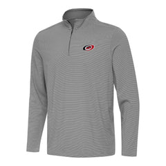 Carolina Hurricanes Antigua Twine Quarter-Zip Top - Black - NHL