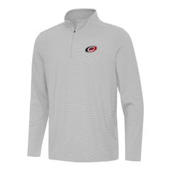 Carolina Hurricanes Antigua Twine Quarter-Zip Top - Gray - NHL