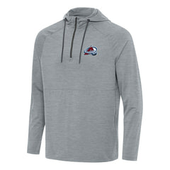 Colorado Avalanche Antigua Spikes Quarter-Zip Hoodie - Heather Gray - NHL