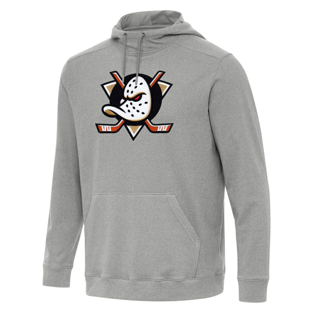 Anaheim Ducks Antigua Cloud Pullover Hoodie - Heather Gray - NHL