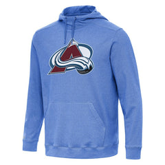 Colorado Avalanche Antigua Cloud Pullover Hoodie - Heather Royal - NHL