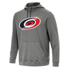 Carolina Hurricanes Antigua Cloud Pullover Hoodie - Heather Black - NHL
