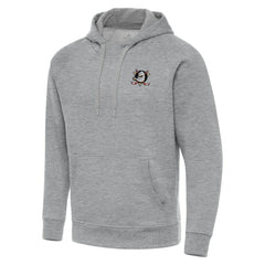 Anaheim Ducks Antigua Big & Tall Victory Pullover Hoodie - Heather Gray - NHL