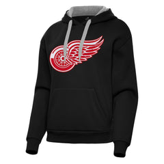 Detroit Red Wings Antigua Women's Victory Pullover Hoodie - Black - NHL
