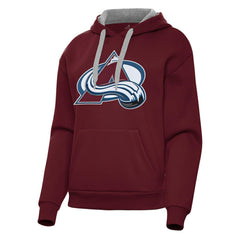 Colorado Avalanche Antigua Women's Victory Pullover Hoodie - Burgundy - NHL