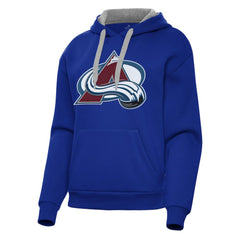 Colorado Avalanche Antigua Women's Victory Pullover Hoodie - Royal - NHL