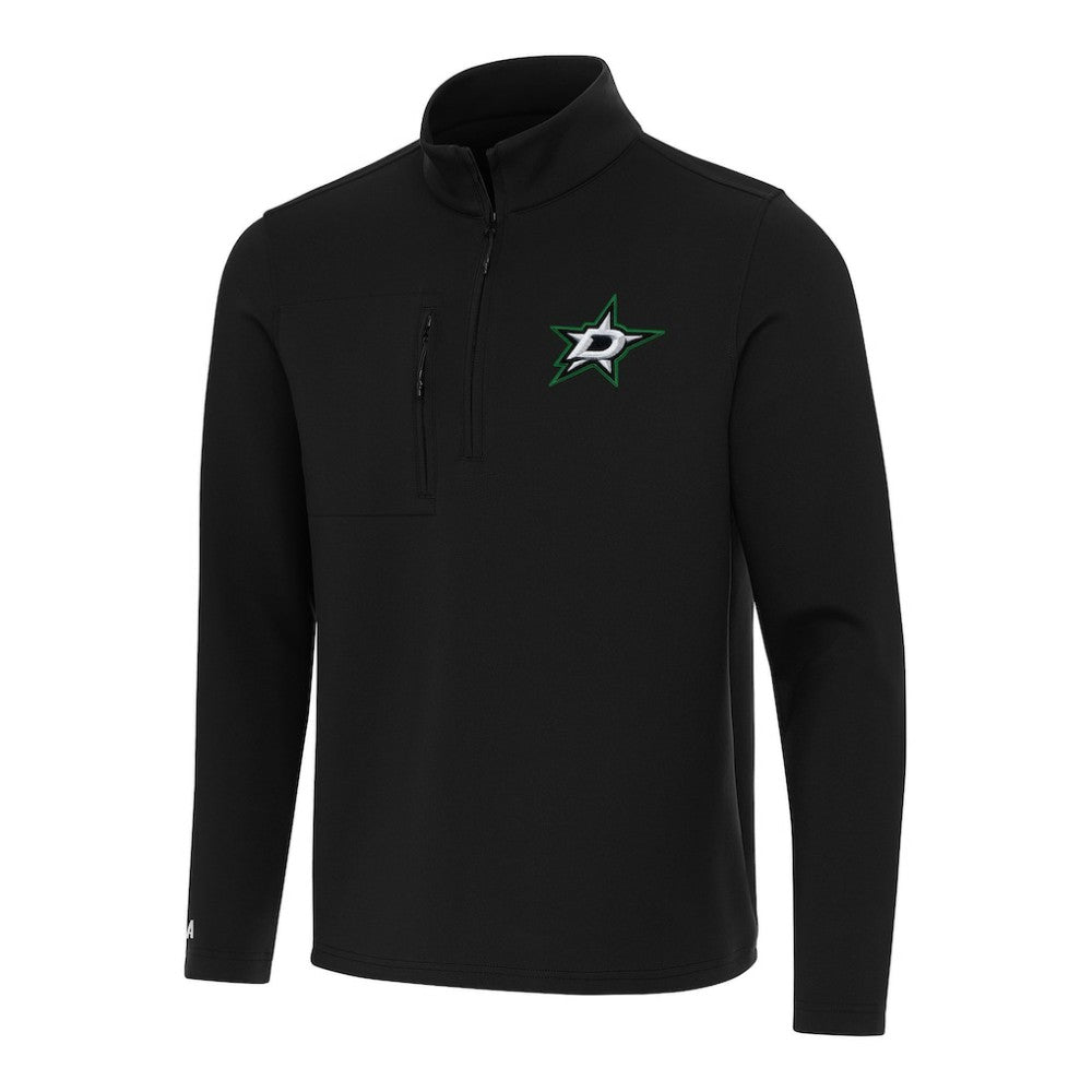 Dallas Stars Antigua Insider Quarter-Zip Top - Black - NHL