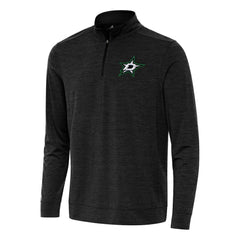 Dallas Stars Antigua Bright Quarter-Zip Top - Heather Black - NHL
