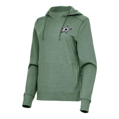 Dallas Stars Antigua Women's Justice Pullover Hoodie - Hunter Green - NHL