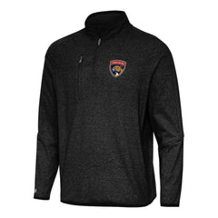 Florida Panthers Antigua Certain Quarter-Zip Tri-Blend Sweatshirt - Heather Black - NHL