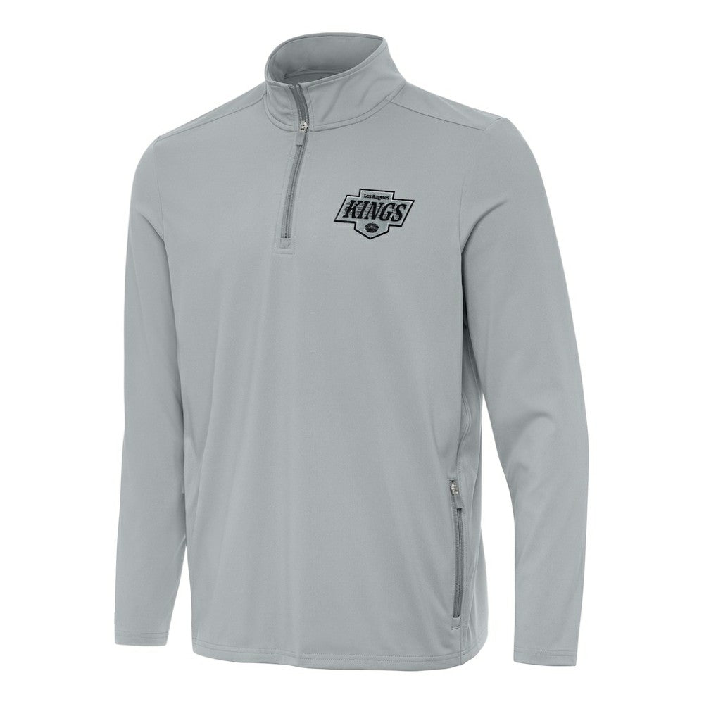 Los Angeles Kings Antigua Perilous Quarter-Zip Sweatshirt - Gray - NHL