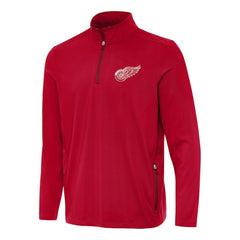 Detroit Red Wings Antigua Perilous Quarter-Zip Sweatshirt - Red - NHL