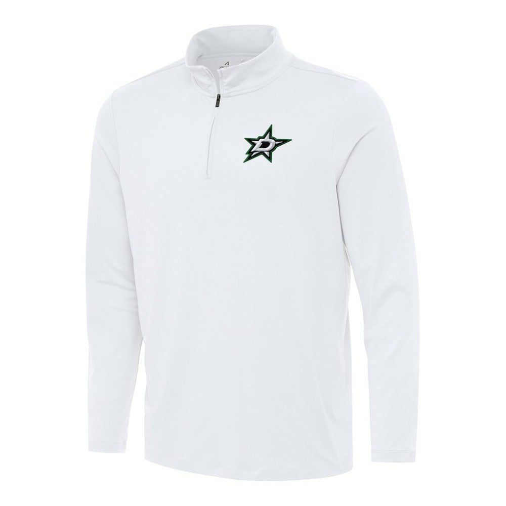 Dallas Stars Antigua Reprocess Quarter-Zip Top - White - NHL