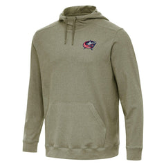 Columbus Blue Jackets Antigua Cloud Pullover Hoodie - Olive - NHL