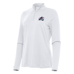 Colorado Avalanche Antigua Women's Reprocess Quarter-Zip Top - White - NHL